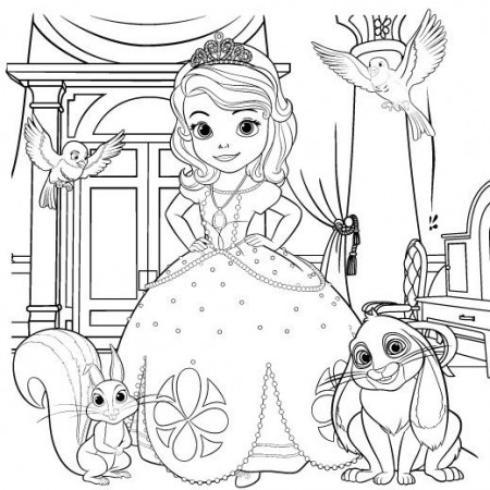 Sofia the First Coloring Page | Disney Family