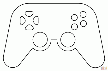 Video Game coloring page | Free Printable Coloring Pages