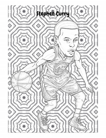 NBA Legends Coloring Book Vol. 1. Caricatures and Drawings of - Etsy