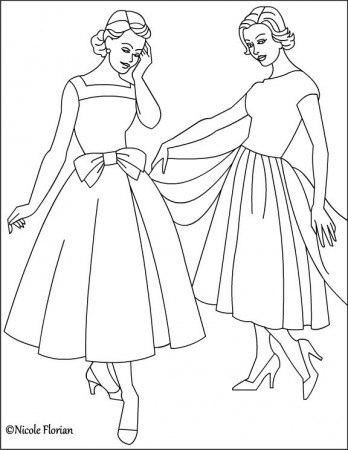 Nicole's Free Coloring Pages: Vintage Fashion * Coloring pages | Fashion  coloring book, Vintage coloring books, Colorful fashion