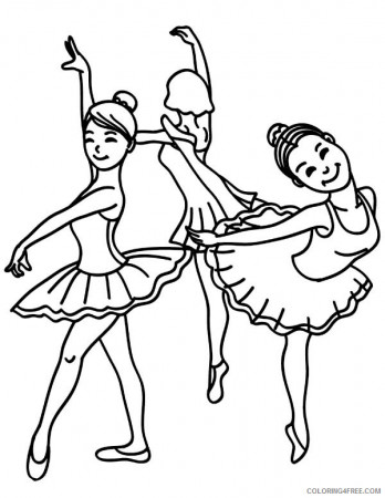 Ballet Coloring Pages for Girls Young Ballet Dance Class Printable 2021  0091 Coloring4free - Coloring4Free.com