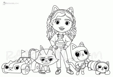 Gabby's Dollhouse Coloring Pages - Coloring Pages For Kids And Adults