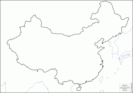China Map Coloring Page