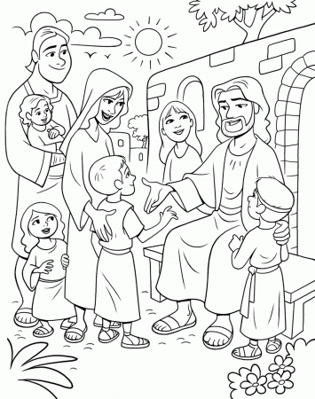 Christ Meeting the Children