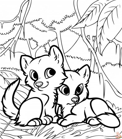 Cute Wolf Coloring Pages - Free Printable & Easy Coloring for Kids