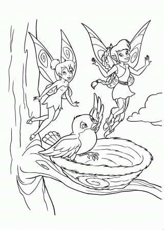 Anime Enjoyable Tinkerbell And Her Friends Coloring Pages ...