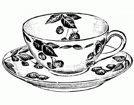 Tea Party Coloring Pages