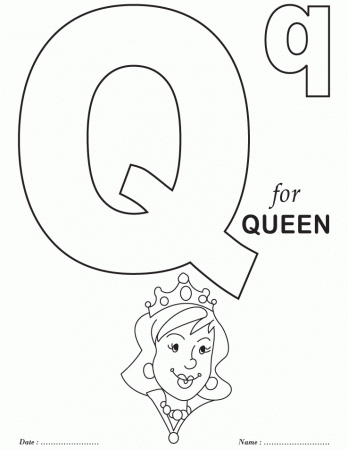 Geography Blog: Letter Q Coloring Pages