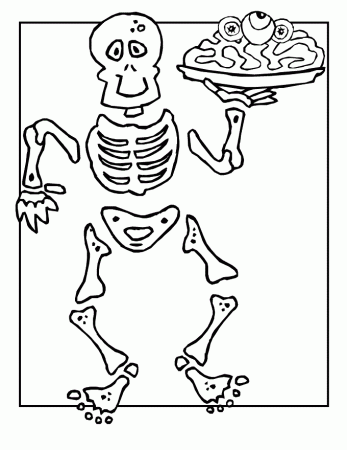 Free Printable Skeleton Coloring Page Latest - Coloring pages