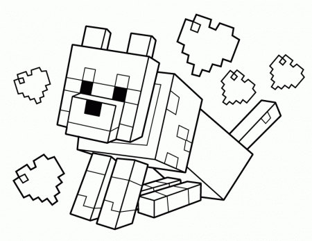 13 Pics of Cute Minecraft Dog Coloring Pages - Minecraft Coloring ...