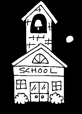 School House - Coloring Pages for Kids and for Adults