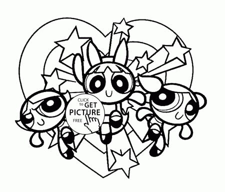 Powerpuff - Coloring Pages for Kids and for Adults