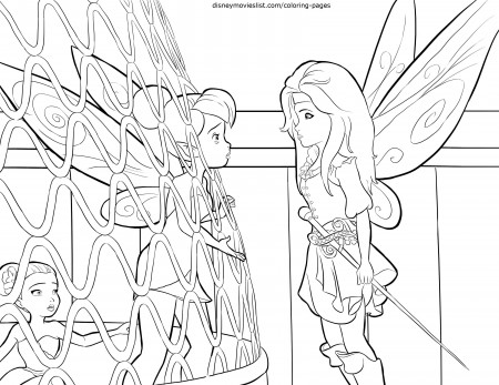 Disney's The Pirate Fairy Coloring Pages Sheet, Free Disney ...