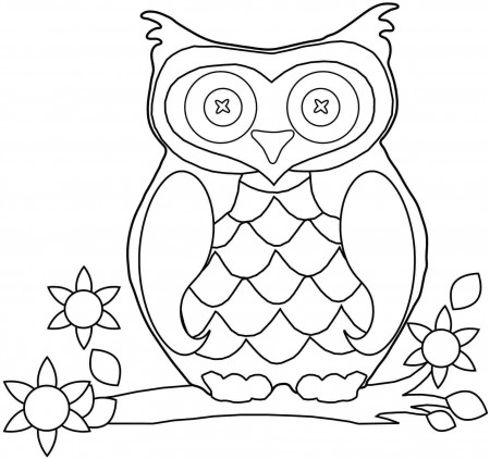 Cute Owl Coloring Pages To Print Cute Owl Coloring Pages. Kids ...
