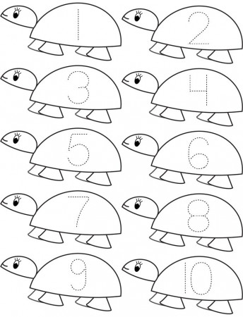 Count Turtle Math - Math Coloring Pages : Coloring Pages for Kids ...