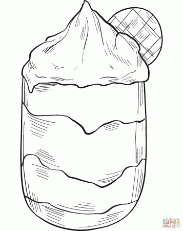 Dessert coloring page | Free Printable Coloring Pages