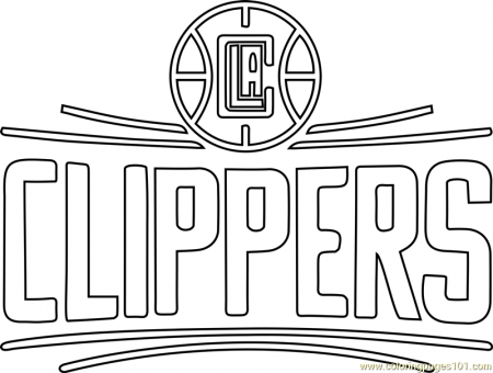 Los Angeles Clippers Coloring Page for Kids - Free NBA Printable Coloring  Pages Online for Kids - ColoringPages101.com | Coloring Pages for Kids