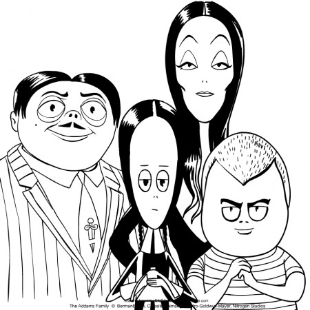 The Addams Family coloring pages