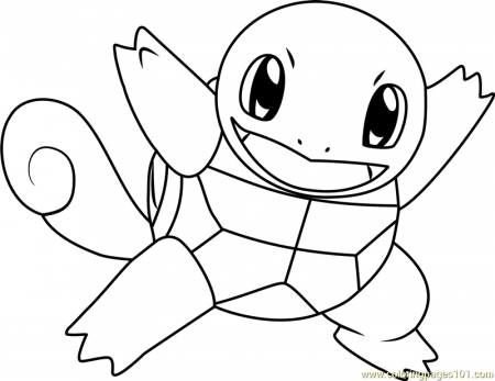 Squirtle Pokemon Coloring Page - Free Pokémon Coloring Pages ...