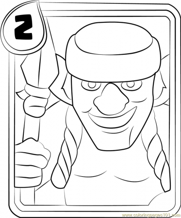 Spear Goblins Coloring Page - Free Clash Royale Coloring Pages ...