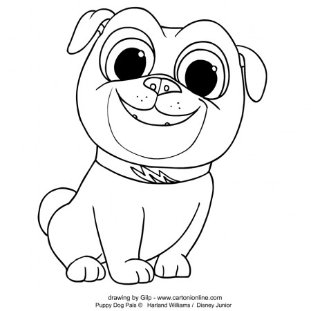 Bingo 2 from Puppy Dog Pals coloring page