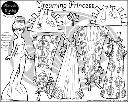Paper Doll Coloring Pages Barbie Paper Doll Coloring Pages For ...