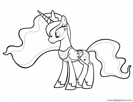 My Little Pony - Princess Luna 01 Coloring Page | Coloring Page ...