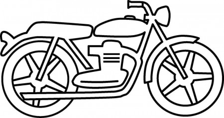 Printable Motorcycle Coloring Pages for Preschoolers | Motorcycle drawing,  Bike drawing, Motorbike drawing