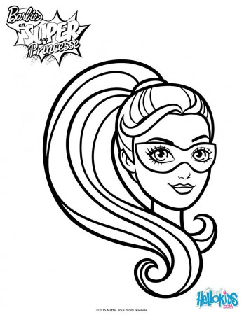 Barbie in Princess Power Coloring Pages - Barbie Super Hero Mask | Barbie coloring  pages, Barbie coloring, Sparkle birthday party