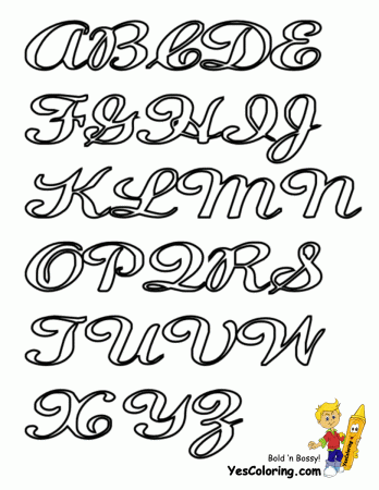 Alphabet Print Outs | Cursive Alphabets | Free | Letters | Alfabets |Cursive  ABC | Lettering alphabet, Cursive alphabet, Cursive fonts alphabet
