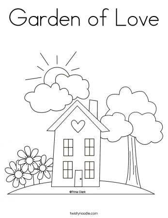 10 Pics of Garden House Coloring Pages - Flower Coloring Pages of ...