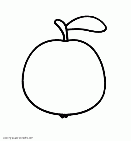 Coloring pages for preschoolers. Fruits and vegetables