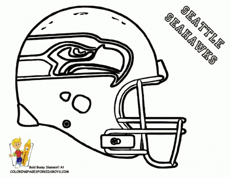 Lines Seattle Seahawks Logo Coloring Page Free Printable Coloring ...