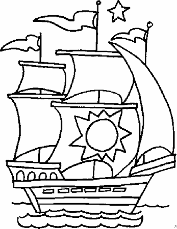 boat coloring page - High Quality Coloring Pages