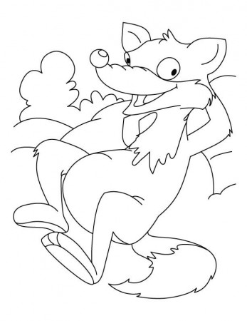 Grinning fox coloring pages | Download Free Grinning fox coloring 