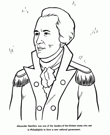 USA-Printables: Alexander Hamilton Coloring Pages - America Revolution Coloring  Sheets