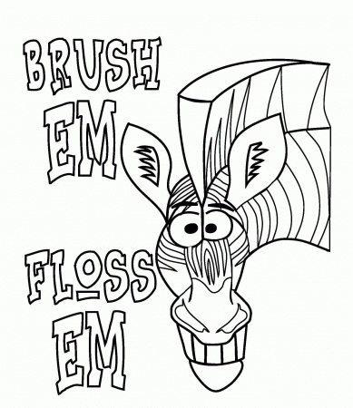 Cartoon Teeth Coloring Pages - Coloring Pages For All Ages