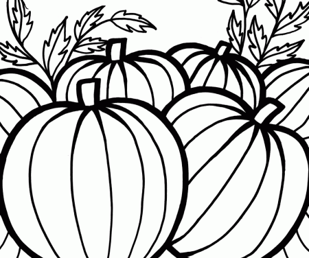Pumpkins Coloring Pages To Celebrate Thanksgiving | Fantasy ...