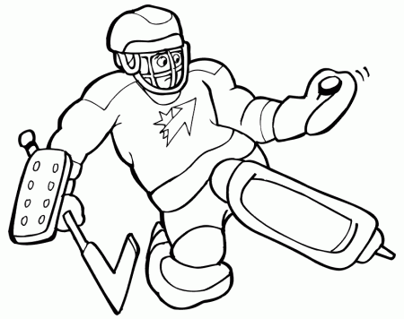 Hockey Coloring Pages Sport | Sport Coloring pages of ...
