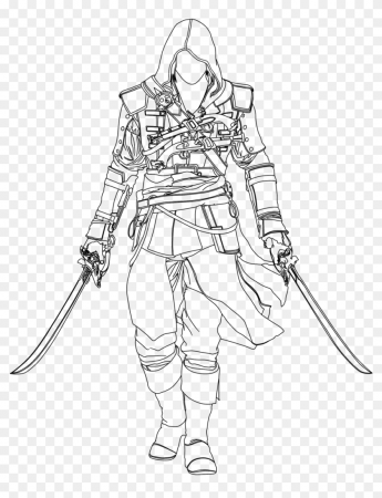 Edward Kenway Coloring Page 4 By Kristy - Assassin's Creed Png Black Flag,  Transparent Png - 1024x1284 (#6063964) - PinPng