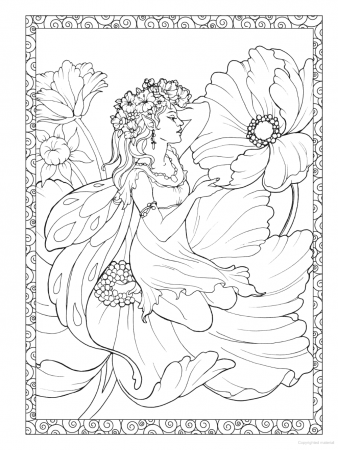 Creative Haven Enchanted Fairies Coloring Book | Fairy coloring book,  Creative haven coloring books, Fairy coloring