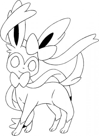 Coloring Pages Pokemon - Sylveon - Drawings Pokemon