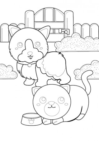 Premium Vector | Coloring pages for kids a4 page garden play theme