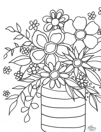 Fun Floral Coloring Pages! – Bethany Joy Art