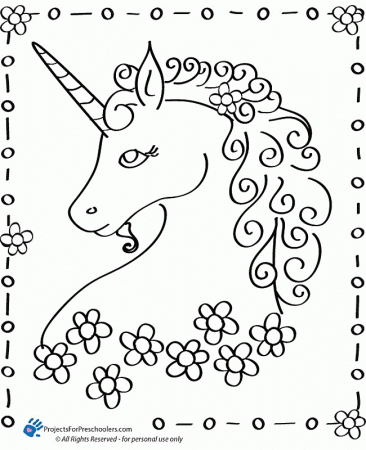 Printable Unicorn - Coloring Pages for Kids and for Adults