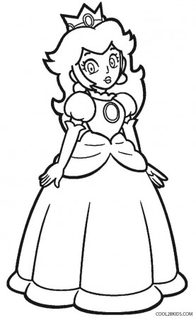 Princess Peach Colouring Pages To Print - Coloring Pages for Kids ...