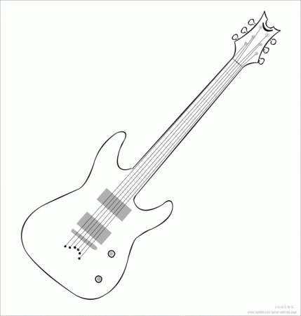 Guitar S - Coloring Pages for Kids and for Adults