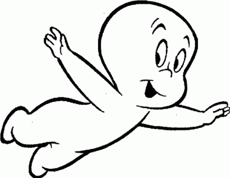 Free Casper Ghost Coloring Pages For Kids | Cartoon Coloring pages ...