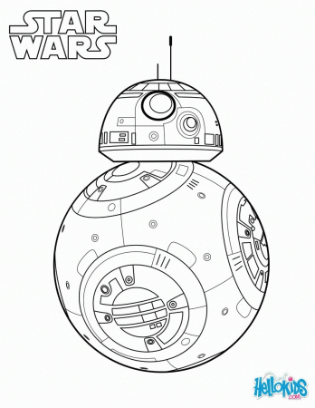 STAR WARS coloring pages - BB-8 - The Force Awakens