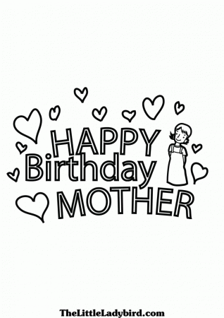 19 Happy Birthday Mom Coloring Pages Uncategorized printable ...